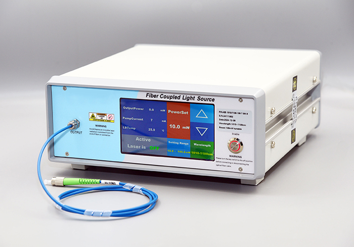 C-Band ASE Broadband Light Source 10mW ASE With Single-mode Optic Fiber ASE-C-10-T-SM-B Desktop Type